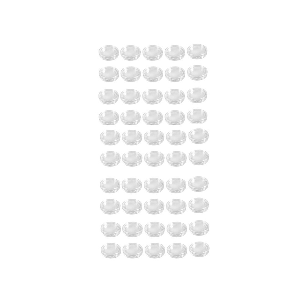 50 Pcs Small Round Transparent Plastic Coin Capsules Box 24Mm 6034170079386