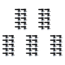 50Pcs Car Water Pipe Connector ID12-ID6-90 Degree L Type Fuel Pipe Quick Connector Fuel Pipe Connector