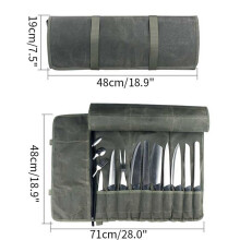 2X Saco Rolo Saco de Faca de Chef Sacos de Armazenamento de Cozinha Porta Faca Portátil Multifuncional Saco de Transporte de Faca de Chef Organizador