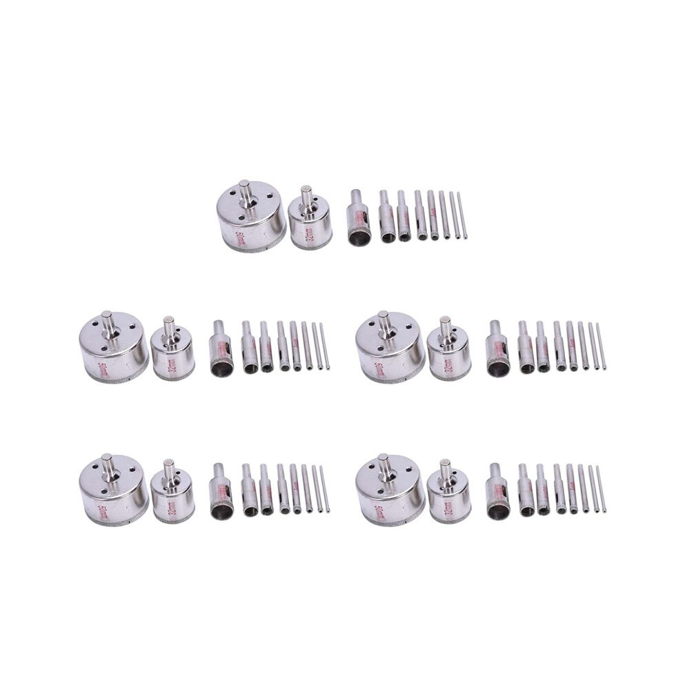 50Pcs Diamond Hole Saw 3-50Mm Drill Bit Saw Set Tile Ceramic Marble Glass Cutter 6032225274878