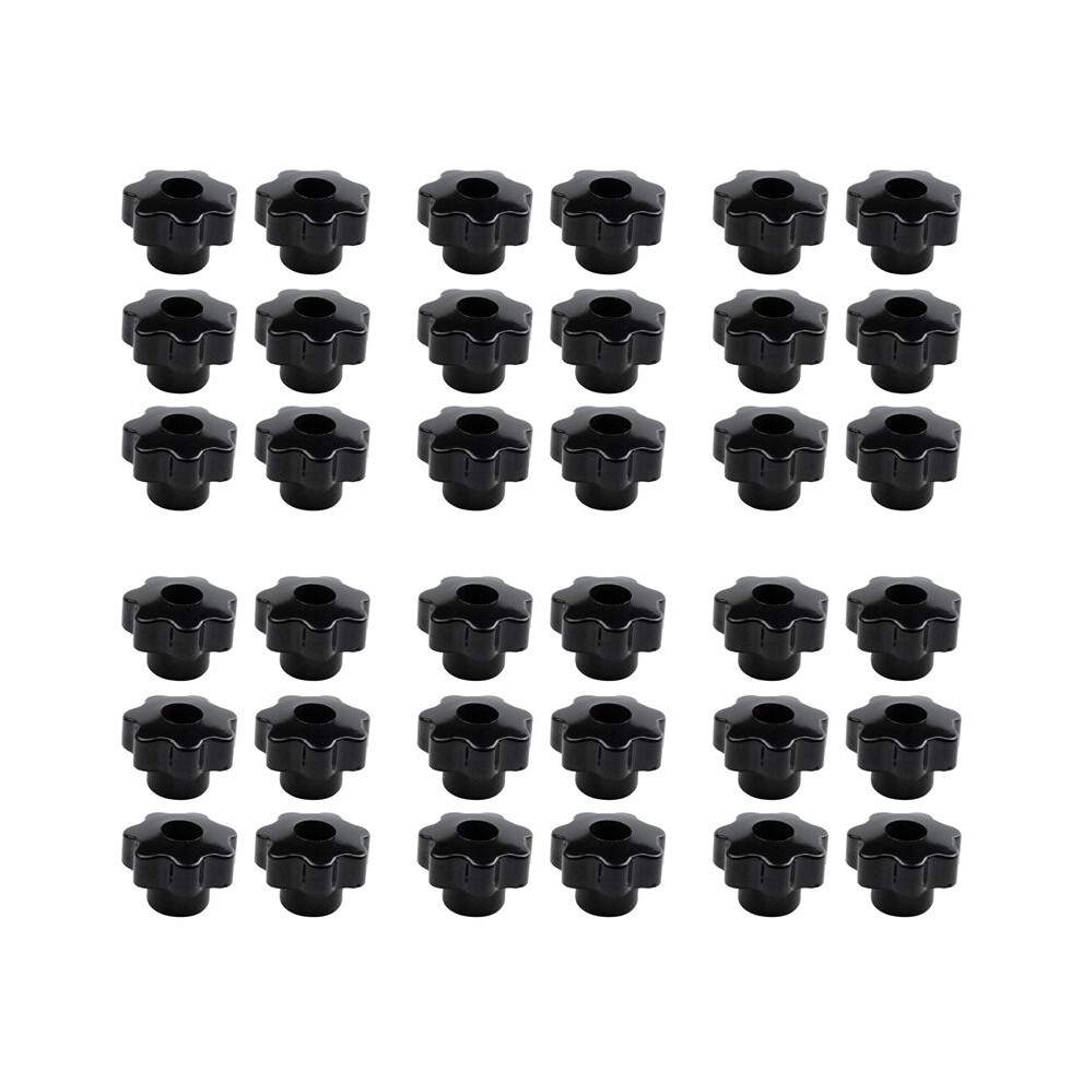 Machinery Latche Knurled Clamping Nuts Knob Grip M8 Female Thread 36Pcs Brecantia