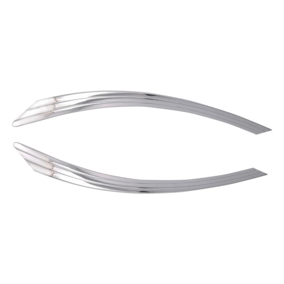 Headlight Eyebrows For Hyundai Sonata 2020Â2023, Sporty Eyelid Trim With Easy Adhesive Fit Silver 9771547034995