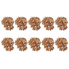 500 Pieces Olive Shape Wooden Toggles Buttons 2 Holes Sewing Buttons for Clothes Decor