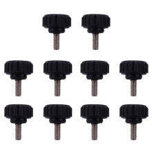 M4 X 10mm Round  Screw  Thumbscrews Knurled Clamping Knob 10 Pcs