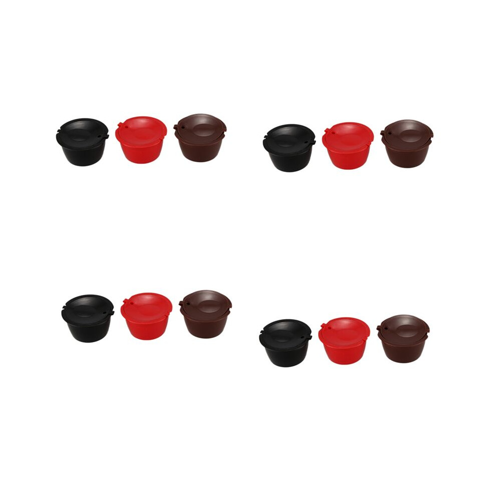 12 Pack Refillable Coffee Capsules Reusable Coffee Pods Filters Compatible With Nescafe Brewers 6032225285027