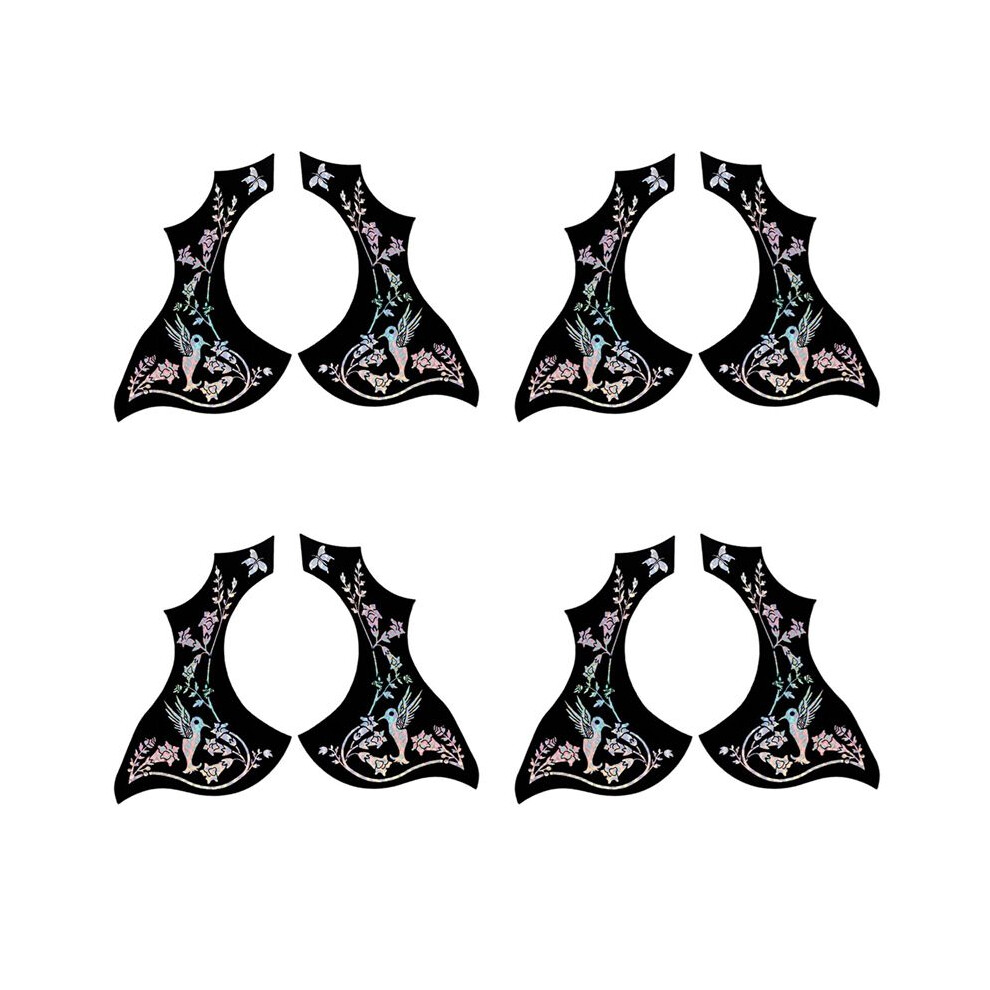 8Pcs Guitar Pickguard Anti-Scratch Guard Plate Self-Adhesive Pick Guard Sticker For Acoustic Guitar Parts Brecantia