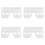 25 Teeth  Coarse Cutter Clipper Replacement Ceramic Blade for  Detachable 40 4 Pcs 1