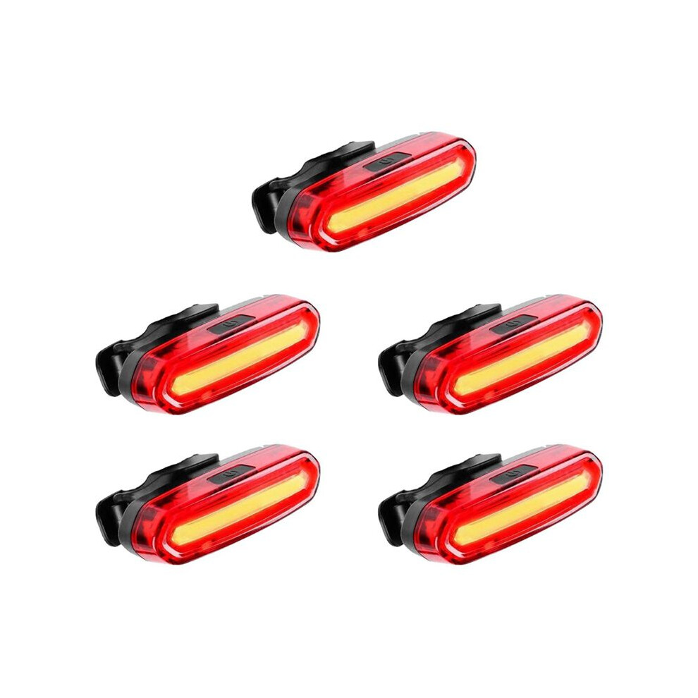 5X Usb Rechargeable Bike Tail Led Warning Bicycle Rear Ipx6 Waterproof For Helmet Light 6031045848283