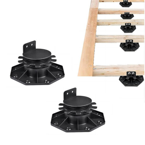 20Pack Adjustable Deck Support Pedestal Deck Foundation Base Support for Floating Deck Platform Deck Floor Height 2