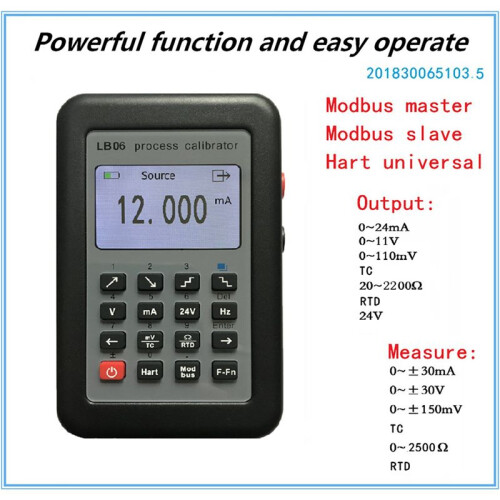 2X New LB06 Hart Modbus 4-20mA/0-10V Process Calibrator Current Signal Generator Source 1