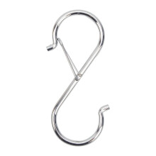 6 Pieces Metal Spring S Hook Clips 92mm Heavy Duty Secure Grip Durable for Versatile Hanging Use