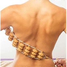 Dww-Back Muscle Massager Massage Roller Wooden Device 120 cm (40 x 7 cm Rolling Surface)