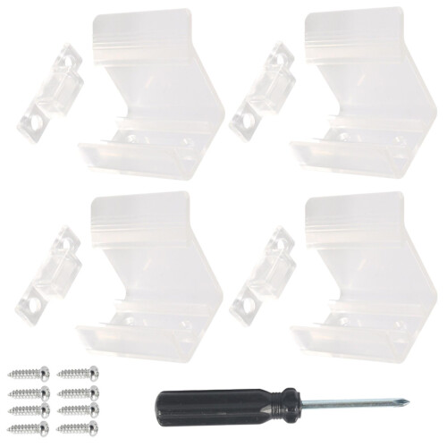 Clear Sliding Mirrored Door Latch for RV Camper Closet – Secure Lock, Durable Clear Design