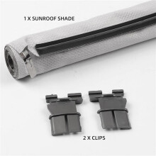 2X 1K9 877 307B Sunshade Roller Blinds Sunroof Roller Blinds for 1K9877307B Grey