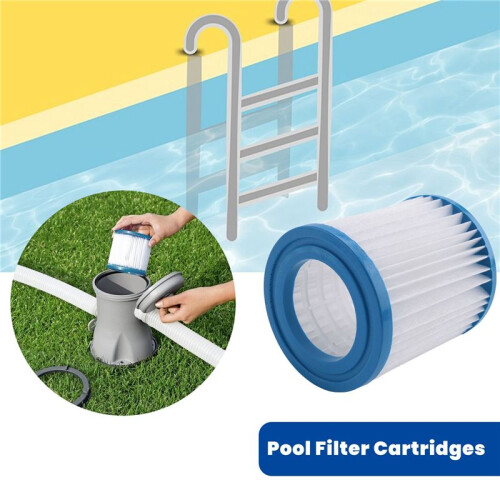 12Pcs Pool Filter Cartridges 89x79x45Mm Replacement Swimming Pool Filter for Pool Filter Pump Cleaner 1