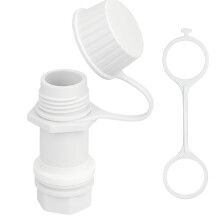 Leakproof Cooler Drain Plug Replacement Kit for Igloo 50‑165 Qt, Durable Tethered Cap Design