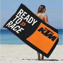 (140x180cm, #16) KTM Motorcycle Racing 3D Microfiber Bath Towel Swim Beach Towel Blanket Rug Gift