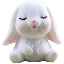 (Squint Rabbit) Cartoon Bunny Mini Decoration Cute Rabbit Gardening Plant Resin Accessories