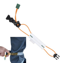 Reflective Cycling Ankle Strap for Safety, Adjustable Elastic Bike Pants Leg Band Fluorescent Orange