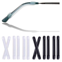 Anti-Slip Glasses Hooks Grips, 6 Pairs Soft Silicone Glasses Arm Covers Elastic Eyeglass Ear Pads, Eyeglasses Sleeve