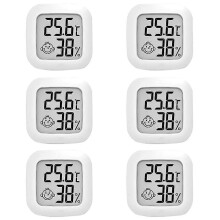 (6PCS) 4 PCS LCD Digital Hygrometer Thermometer, Thermometer room temperature, Indoor Hygrometer Thermometer