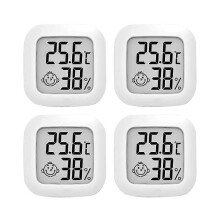 (4PCS) 4 PCS LCD Digital Hygrometer Thermometer, Thermometer room temperature, Indoor Hygrometer Thermometer