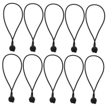 10pcs Heavy Duty Ball Bungee Cords Weatherproof Elastic Straps for Outdoor Umbrellas and Tents