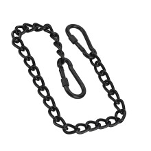 66/99 cm lange Aufhängekette mit Karabiner für-Schwarz 660MM