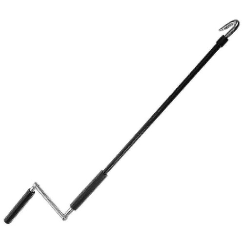 Ergonomic Awning Crank Handle in Black - Durable Design for Easy Canopy Retraction on RVs