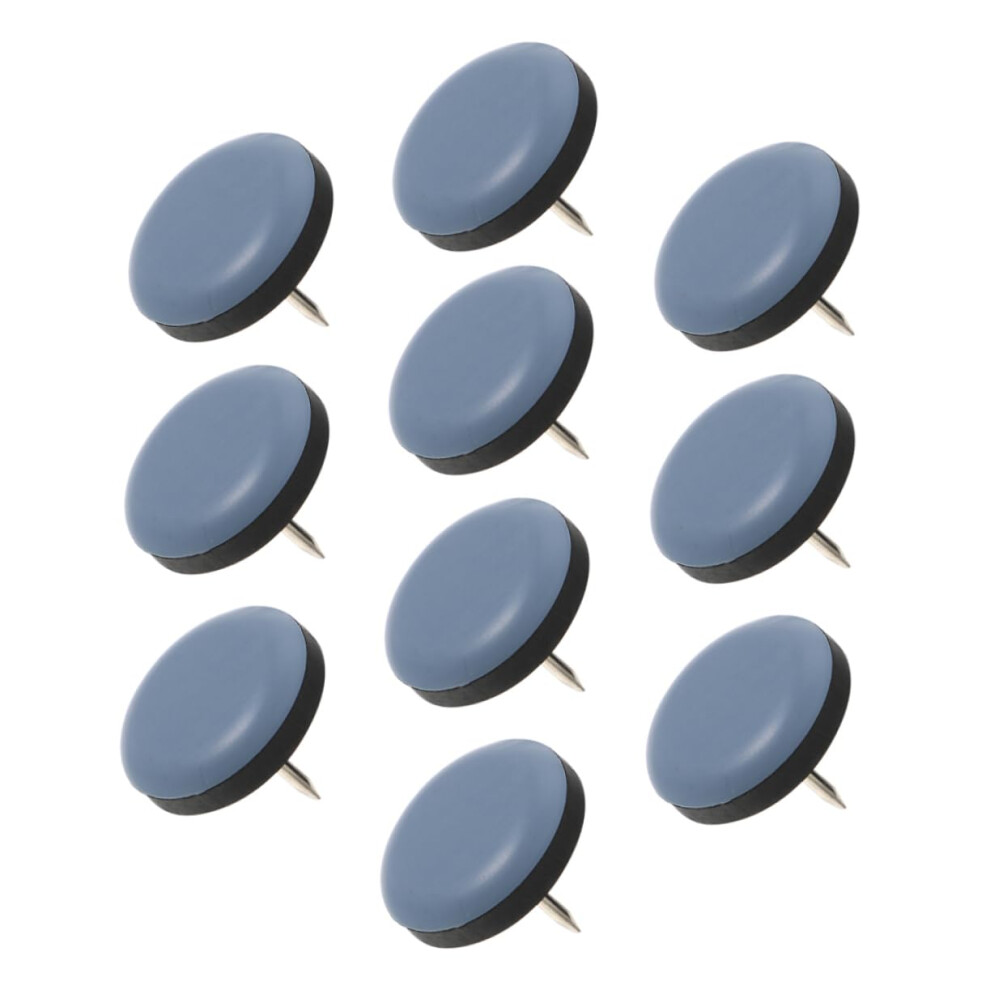 10Pcs Chair Leg Floor Protectors For Hardwood Floors, Nonslip Felt Furniture Leg Pads With Nails 9330225519546