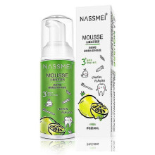 (Lemon) Kid's Foam Toothpaste No Fluorine Fruit Flavor Teeth Cleansing Mousse Deeply Cleaning Easy To Clean
