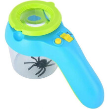 Natural Magnifying Glass with Light for Kids Insect Collection Box Magnifying Glass with 8x Magnification 3 Lighting Modes Insect Observation Box Inse