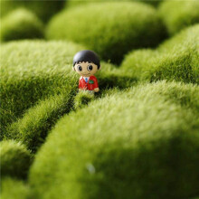 6X Grass Mat- Stone Shape Indoor Green Artificial Lawns Turf Carpets Fake Sod Moss for Home Hotel Wall Balcony Decor
