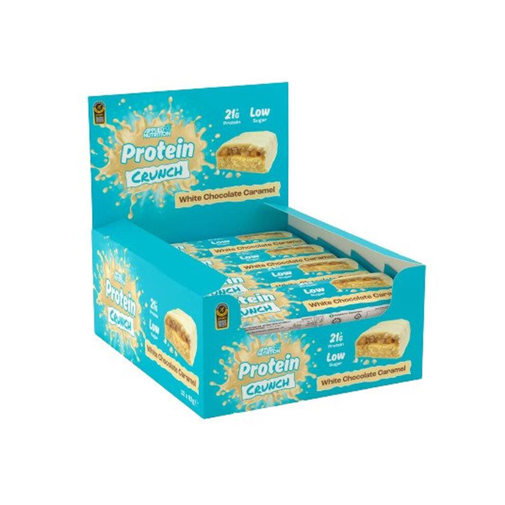 White Applied Protein Crunch Bar, Chocolate Caramel - 12 X 62G
