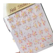 Prachtige 5D Crystal Flower Nail Art-stickers, perfect voor-40