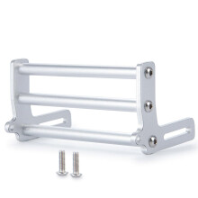Aluminum Front and Rear Bumper Silver 1/10 RC Crawler Truck Upgrade Durable Metal Protection for TRX4