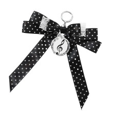 Creative Piano Design Keychain Bag Ornament With Round Dot-B