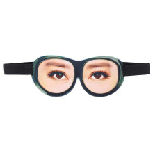 Sleep Rest Aid Eye Mask Black 3D Funny Eyeshade for Travel Sleep 2Pcs Comfortable