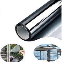 Dww-Privacy Window Film One Way Mirror Film Anti UV Sunscreen Film Self Adhesive Film (40x400cm)