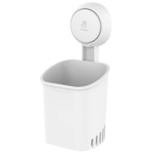 Toothbrush Holder Suction Cup Toothbrush Organizer No Drilling Waterproof Wall Mounted Electric Toothbrush Holder