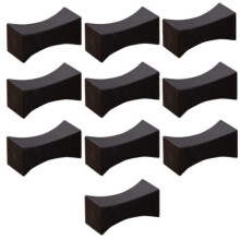 10 Pcs Chopstick Rest Stands Matte Cutlery Stand Stainless Steel Chopstick Holder Black