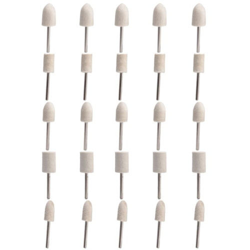 25Pcs set 1/8 inch  Polishing Buffing Points Mounted Imitation Wool For Rotary Tool