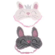 Rabbit Sleeping Eye Mask Plush Sleep Masks for Home Use 4Pcs