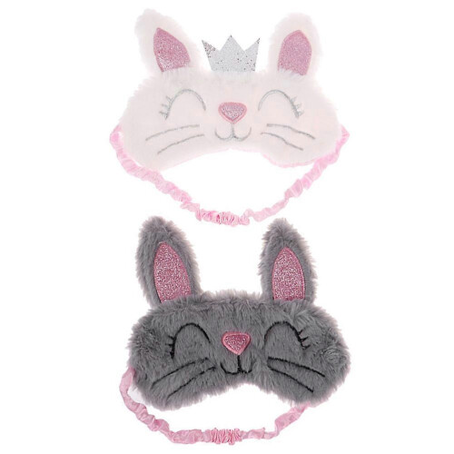 Rabbit Sleeping Eye Mask Plush Sleep Masks for Home Use 4Pcs