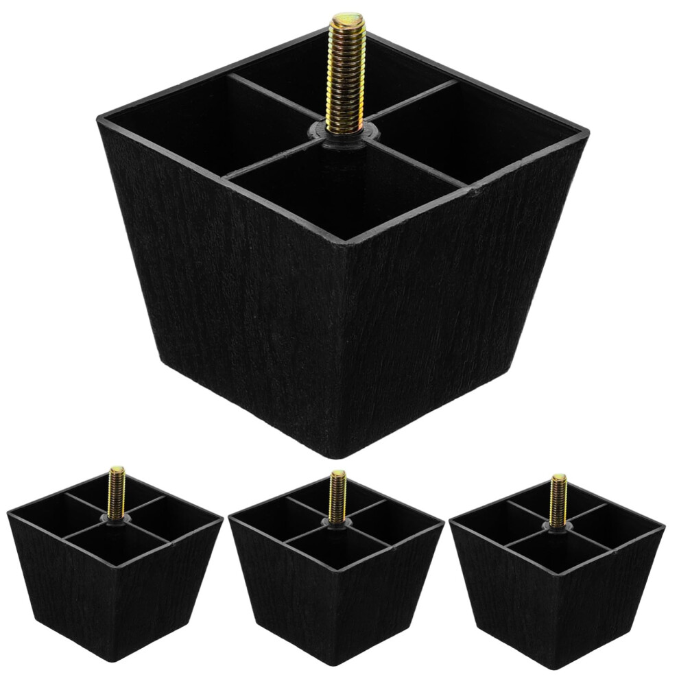 4Pcs Adjustable Square Sofa Legs Heavy Duty Furniture Replacement Legs For Couch Chair Cabinets And Dressers 9073542183310