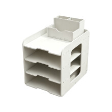 Ruimtebesparende PVC bureau-maporganizer met-vierde verdieping