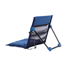 Campingstoel met licht metalen frame en 2 voetdemping voor-Blauw