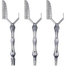 3-Pack Multifunctional Hair Styling Combs for Perm, Dyeing, and Positioning, Practical for Women and Girls