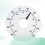 Temperatuurmeter van helder glas, vast te plakken ontwerp,-2 4