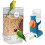 Pack de 2 mangeoires à oiseaux et distributeur-Encre verte 1